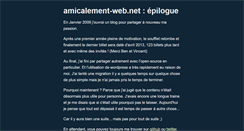 Desktop Screenshot of amicalement-web.net